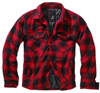 Brandit Lumberjacket kurtka, czerwono-czarna