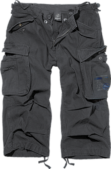 Spodnie Short Brandit Vintage Industry 3/4, czarne