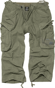 Spodnie Short Brandit Vintage Industry 3/4, oliwne