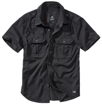 Brandit Vintage męska koszula z krótkim rękawem 1/2, czarna