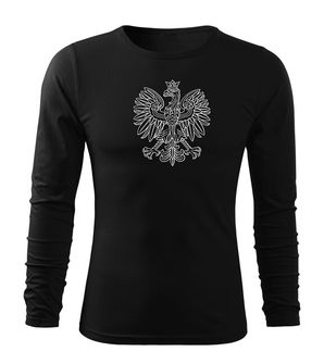 DRAGOWA Fit-T koszulka z długim rękawem Orzeł, oliwkowa