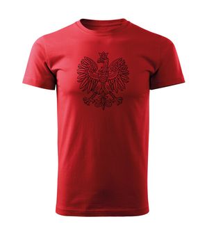 DRAGOWA koszulka z krótkim rękawem Orzeł, czerwona