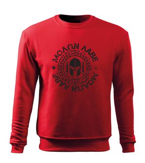 DRAGOWA bluza męska Molon Labe,  czerwona 300g/m2