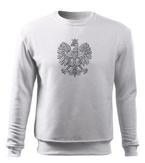 DRAGOWA bluza męska orzeł Polski, biała