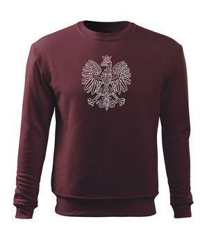 DRAGOWA bluza męska orzeł Polski, burgundia