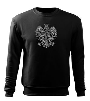 DRAGOWA bluza męska orzeł Polski, czarna