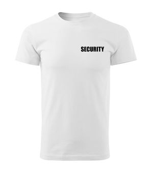DRAGOWA  koszulka z napisem SECURITY, biała