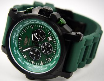 Zegarek z chronografem Flieger, zielony