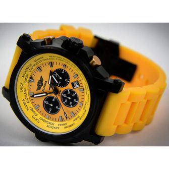Zegarek z chronografem Flieger, żółty
