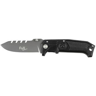 Nóż Fox Outdoor Knife Jack, jednoręczny, metalowy uchwyt, czarny