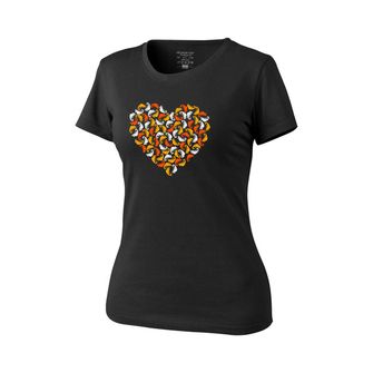 Helikon-Tex Chameleon Heart, damska koszulka z krótkim rękawem, czarna