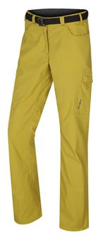 Damskie spodnie outdoorowe HUSKY Kahula L, żółto-zielone