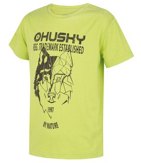 Husky Kids funkcjonalny T-shirt Tash K jasnozielony