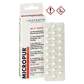 Katadyn Środek konserwujący do wody pitnej Katadyn Micropur Forte MF 1T, 100 tabletek