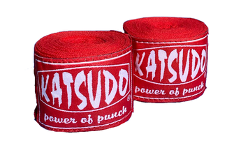 Katsudo box bandaże elastyczne elastyczne 250cm, czerwone