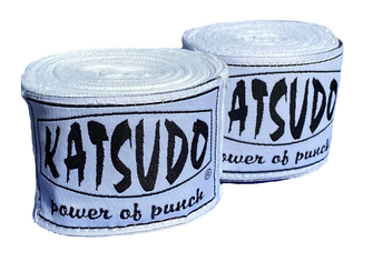 Katsudo box bandaże elastyczne 350cm, białe
