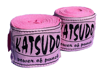 Bandaże elastyczne Katsudo box 350cm, różowe