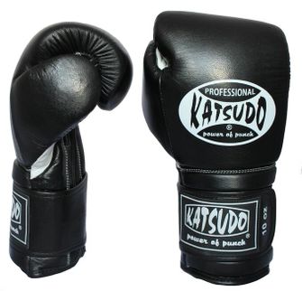 Rękawice bokserskie Katsudo box Professional II, czarne