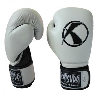 Rękawice bokserskie Katsudo box Punch, biały
