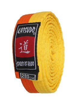 Katsudo Judo pas, żółto-pomarańczowy