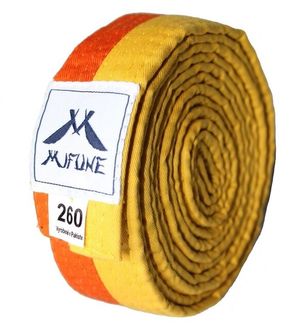 Katsudo Mifune pas, żółto-pomarańczowy