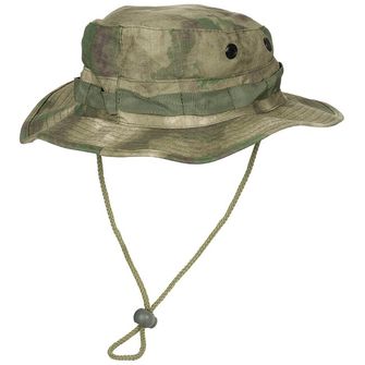 MFH Amerykańska czapka GI Bush Rip stop ze sznurkiem ściągającym, HDT-camo FG
