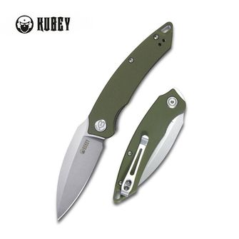 Nóż do zamykania KUBEY Leaf Green G10