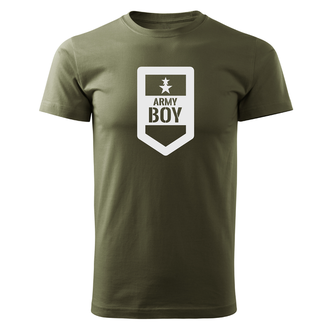 DRAGOWA koszulka z krótkim rękawem Army boy, oliwkowa 160g/m2