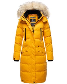 Damska kurtka zimowa Marikoo z kapturem Schneesternchen, żółta