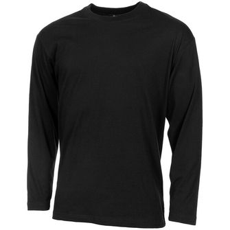 Koszulka z długim rękawem MFH American, czarna, 170 g/m²