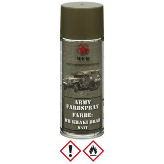 Farba w sprayu MFH Army, WH KHAKI DRAB, matowa, 400 ml