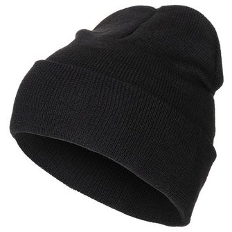MFH drobno pleciona czapka, czarna