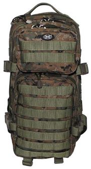 MFH US assault plecak, Digital woodland 30L