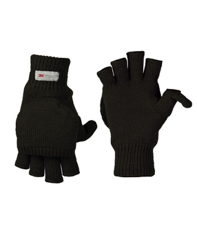 Rękawiczki Mil-Tec z odkrywanymi palcami , czarne