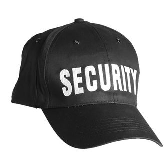 Mil-tec SECURITY czapka z daszkiem, czarna