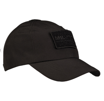Mil-Tec czapka z daszkiem Baseball, zimowa, Softshell, czarna