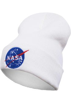 NASA Beanie Insignia czapka zimowa, biała
