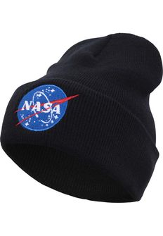 NASA Beanie Insignia czapka zimowa, czarna