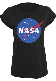 NASA damska koszulka insignia, czarna