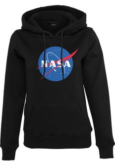 NASA Insignia damska bluza z kapturem, czarna