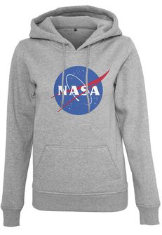 NASA Insignia damska bluza z kapturem, szara