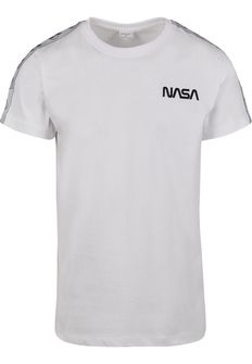NASA męska koszulka Rocket Tape, biała