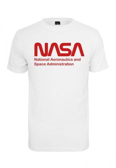 NASA męska koszulka Wormlogo, biała
