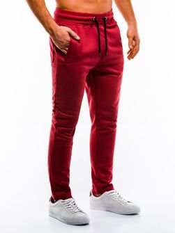 Ombre spodnie dresowe męskie P866, czerwony