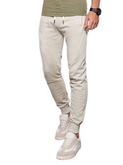 Męskie spodnie dresowe Ombre P948 w kolorze szarym
