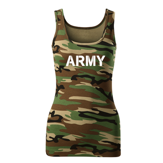 DRAGOWA koszulka damska army, kamuflażowa 180g/m2