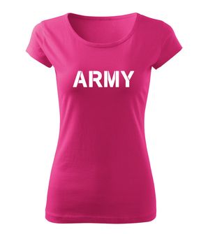 DRAGOWA damska koszulka wojskowa, różowy 150g/m2
