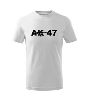 DRAGOWA koszulka dziecięca AK47 krótki rękaw , biała