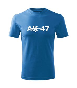 DRAGOWA koszulka dziecięca AK47 krótki rękaw , niebieska
