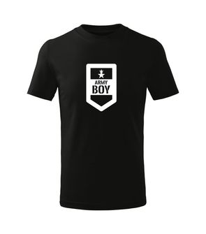 DRAGOWA koszulka dziecięca Army boy krótki rękaw , czarna
